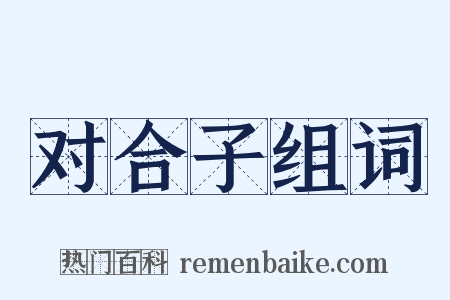 对合子组词是什么意思的图片